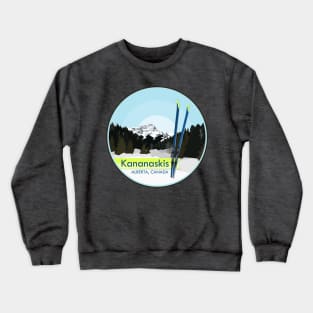 Skiing in Kananaskis Country Crewneck Sweatshirt